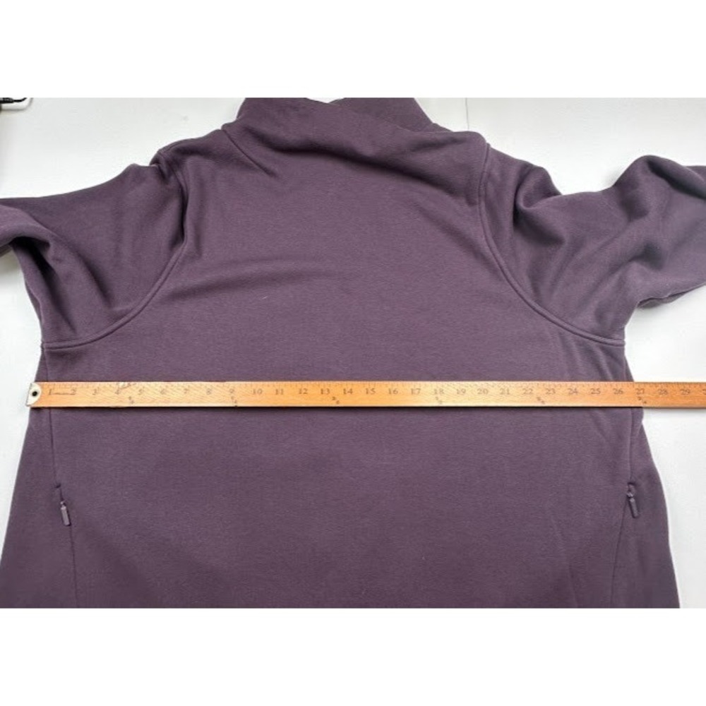 Athleta Cozy Karma Twist Neck Sweatshirt Womens 2X Purple Comfort Travel Stretch - Picture 13 of 15
